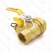 1-1/4” NPT Threaded Union Ball Valve w/ Hose Drain, Full Port