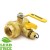 1-1/4” NPT Threaded Union Ball Valve w/ Hose Drain, Full Port (Lead-Free)