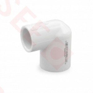 3/4" x 1/2" Barbed Insert 90° Reducing PVC Elbow, Sch 40, Gray