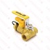 Webstone Valves 40612 1/2" Brass Ball Valve w/ Hose Drain, NPT Threaded, Full Port