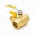 Webstone Valves 40615 1-1/4 inch Brass Ball Valve w/ Hose Drain, NPT Threaded, Full Port
