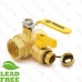 Webstone Valves 40615W 1-1/4 inch Brass Ball Valve w/ Hose Drain, NPT Threaded, Full Port (Lead-Free)