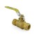 1/2” Compression (5/8” OD) Brass Ball Valve, Full Port (Lead-Free)