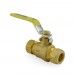 1/2” Compression (5/8” OD) Brass Ball Valve, Full Port (Lead-Free)