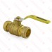 1” Compression (1-1/8” OD) Brass Ball Valve, Full Port (Lead-Free) 