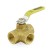 1/2” Threaded 3-Way Ball Valve, Full Port