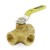 3/4” Threaded 3-Way Ball Valve, Full Port