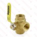 3/4” Threaded 3-Way Ball Valve, Full Port