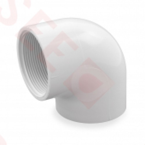 2" Barbed Insert x 2" Female NPT 90° PVC Elbow, Sch 40, Gray 2" Barbed Insert x 2" Female NPT 90° PVC Elbow, Sch 40, Gray