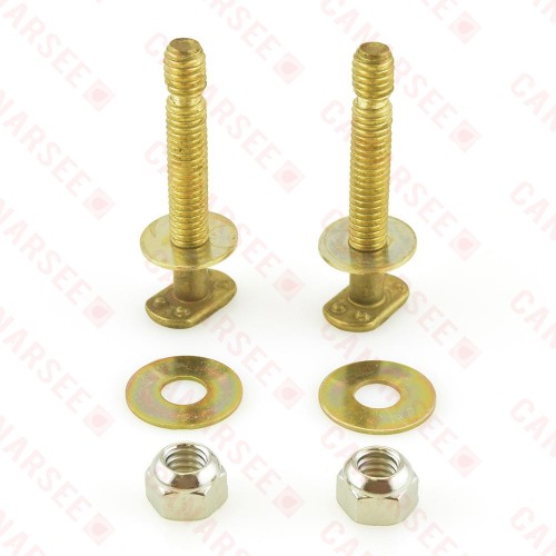 5/16" x 2-1/4" Long Snap-It Solid Brass Closet Bolts Kit 5/16" x 2-1/4" Long Snap-It Solid Brass Closet Bolts Kit