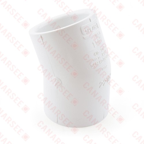 1-1/4" PVC (Sch. 40) 22.5° Elbow
