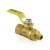 1/4” FIP x 1/8” MIP Threaded Brass Ball Valve, Full Port 