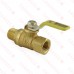 1/4” FIP x MIP Threaded Brass Ball Valve, Full Port