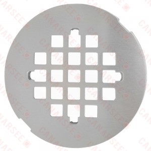 4-1/4" Brushed Nickel Round Snap-Tite Strainer for Oatey Shower Drains