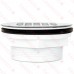 2" Hub, No-Calk (Slip-Fit) PVC Shower Base/Module Drain w/ Snap-in Strainer