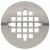 4-1/4" Stainless Steel Round Snap-Tite Strainer for Oatey Shower Drains