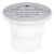 2" Hub, Solvent Weld PVC Drain for No-Liner Pan Showers, Screw-Tite Strainer, Receptor Base
