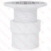 2" Hub, Solvent Weld PVC Drain for No-Liner Pan Showers, Screw-Tite Strainer, Receptor Base