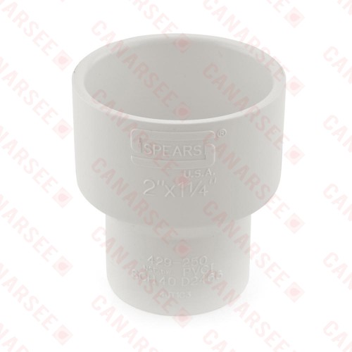 2" x 1-1/4" PVC (Sch. 40) Reducing Coupling