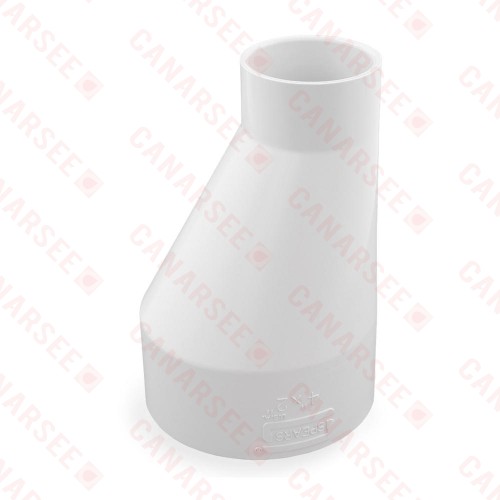 4" x 2" PVC (Sch. 40) Eccentric Reducing Coupling