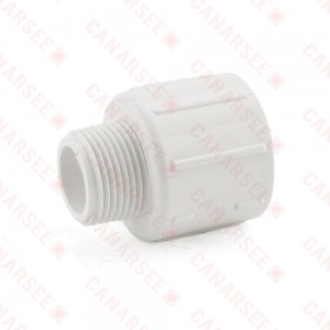 3/4" x 1" PVC (Sch. 40) MIP x Socket Adapter