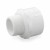 2" Barbed Insert x 1-1/2" Male NPT Threaded PVC Reducing Adapter, Sch 40, Gray