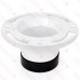 4" Inside Pipe (Cast Iron Only), Twist-N-Set One-Piece PVC Closet Flange