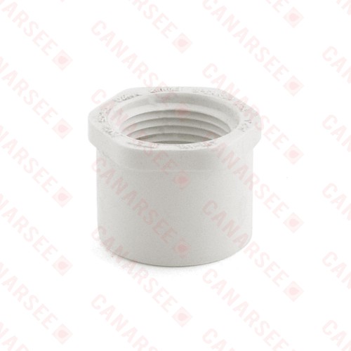 1" x 3/4" PVC (Sch. 40) Spigot x FIP Bushing