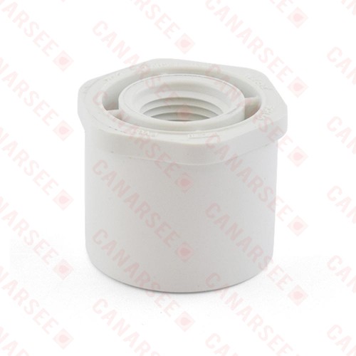 1-1/4" x 1/2" PVC (Sch. 40) Spigot x FIP Bushing