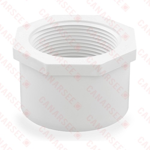 3" x 2-1/2" PVC (Sch. 40) Spigot x FIP Bushing 3" x 2-1/2" PVC (Sch. 40) Spigot x FIP Bushing