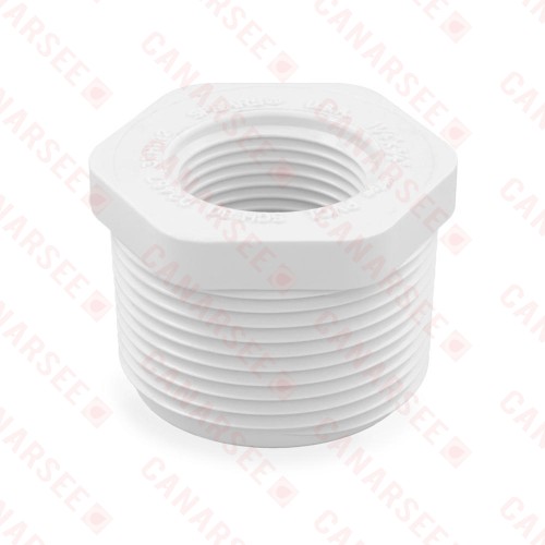 1-1/4" x 3/4" PVC (Sch. 40) MIP x FIP Bushing