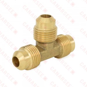 3/8" Flare Brass Tee