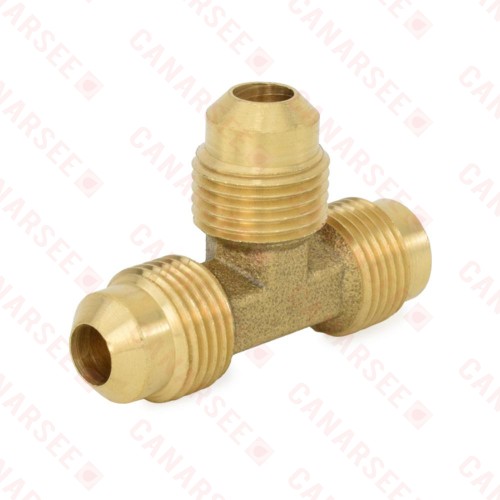 3/8" Flare Brass Tee