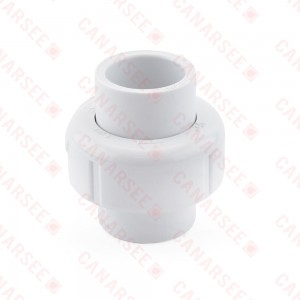 1/2" PVC (Sch. 40) Socket Union w/ Buna-N O-ring