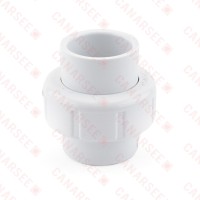 1" PVC (Sch. 40) Socket Union w/ Buna-N O-ring