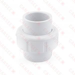 1" PVC (Sch. 40) Socket Union w/ Buna-N O-ring
