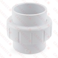2" PVC (Sch. 40) Socket Union w/ Buna-N O-ring
