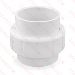 3" PVC (Sch. 40) Socket Union w/ Buna-N O-ring