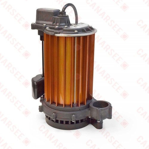 Automatic Sump Pump w/ Vertical Float Switch, 10' cord, 1/2HP, 115V