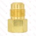 5/8" Flare x 1/2" Female NPT Threaded Brass Adapter