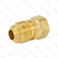 3/8" Flare x 1/4" Female NPT Threaded Brass Adapter