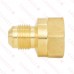 3/8" Flare x 1/2" Female NPT Threaded Brass Adapter