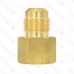 1/2" Flare x 1/2" Female NPT Threaded Brass Adapter