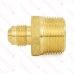 3/8" Flare x 3/4" Male NPT Threaded Brass Adapter