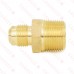 1/2" Flare x 3/4" Male NPT Threaded Brass Adapter