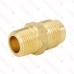 1/2" Flare x 3/8" Male NPT Threaded Brass Adapter