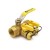 1” NPT Threaded Purge & Fill Ball Valve w/ Hose Drains