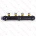4-Port PEX Press Manifold, Closed, 3/4" x 1/2"