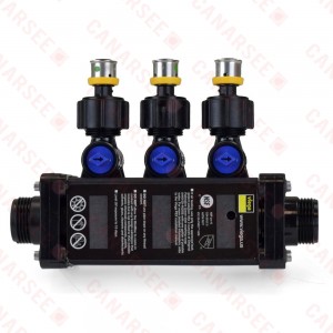 3-Port MiniBloc 1/2" PEX Press PolyAlloy Manifold