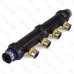 4-Port PEX Press Manifold, Open, 3/4" x 3/4" x 1/2"